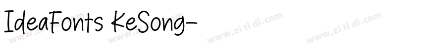 IdeaFonts KeSong字体转换
